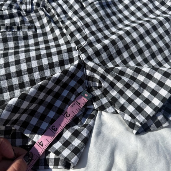 Anthropologie Black & White Gingham Shorts – Size 26 - Picture 5 of 9